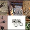 Branded Boards Black & Silver Heavy Duty Bushcraft Locking Thumb Screw Closure Zinc-Galvanized Steel Carabiner Spring Snap Clip Link Hooks 200-400lb Load. 6 & 12 Packs - Image 6