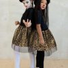 4 Pieces Costume Set Include Ears Headband Bow Tie Tutu Skirt Costume Kit for Kids Dress Cosplay Party Accessories - Image 5