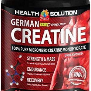 Creatine - GERMAN CREATINE CREAPURE MONOHYDRATE 300 GRAM 60 SERVINGS - improve muscle mass - creatine monohydrate powder - creatine micronized monohydrate - creatine monohydrate 5g powder - 1 Jar