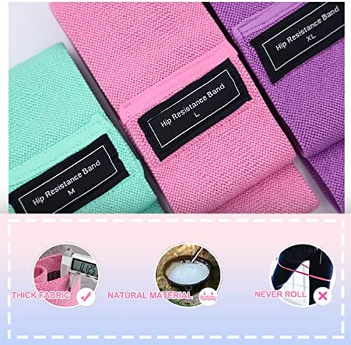 Jatkaa Resistance Bands for Working Out with Anti-Slip Design, 3 Resistance Level Booty Bands for Yoga, Pilates, Rehab, 3 Size Exercise Bands as Gym Home Outdoor Fitness for Leg, Buttock, Hip, Glutes - Image 4
