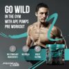 Primeval Labs Ape Pumps PreWorkout Powder for Men and Women 40 Serving, Smashberry | Caffeine Free | Nitric Oxide Pump Pre Workout Energy Drink, Intense Pumps, Strength, Beta Alanine, L Citrulline - Image 3