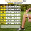 2 Pack Knee Braces for Knee Pain Women Men - JLebow Compression Knee Brace for Working Out, Running, Gym, Fitness, Weightlifting 丨 High Stretch Knee Pads for Meniscus Tear, ACL, Arthritis, Joint Pain (XX-Large, Black) - Image 4