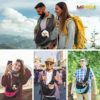 WOYYHO Small Pet Dog Sling Carrier Zipper Pocket Breathable Puppy Sling Carrier with Removable Bottom Adjustable Safe Small Dog Crossbody Carrier for Small Medium Dogs Cats Rabbit Outdoor Travel - Image 7