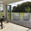 Okcool Outdoor Swivel Chair Cover 2 Pack,Outdoor Furniture Patio Chair Covers Waterproof Clearance,(30" W x 34" D x 38.5" H) Outdoor Lawn Patio Furniture Covers,Grey - Image 6