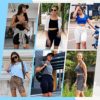 GAYHAY Biker Shorts for Women - High Waisted Tummy Control Soft Shorts for Yoga, Running, Workout, Athletic - Image 3