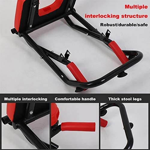 Priority Culture Inversion Bench Yoga Headstand Bench Handstand Machine Can Support 440Lbs Foldable Inversion Chair Prevent Back Diseases (Color : Black, Size : 406643cm) - Image 5