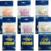 22 Packs Bait Rigs Set,Saltwater Fishing Bait Rigs,Fishing Rigs with Sharp Hooks,Soft Shrimp Lure Surf Fishing Rigs Saltwater Fish Skin Feather Hooks for Freshwater - Image 3