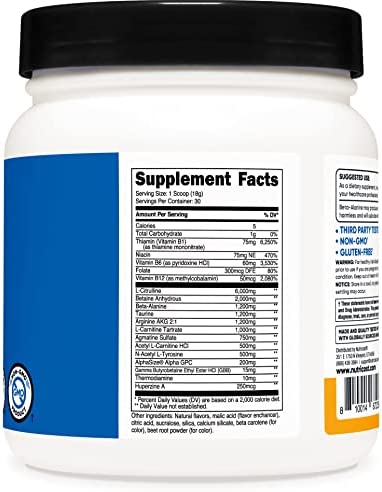 Nutricost Stim-Free Pre-Workout, 30 Servings (Peach Mango) - Caffeine Free, Stimulant Free, Non-GMO, Gluten Free - Image 4