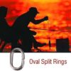 100Pcs Split Rings Stainless Steel Fishing Oval Split Rings Swivel Snap Carp Fishing Tackle Chain Connector 5 Sizes - Image 2