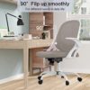 Home Office Chair Work Desk Chair Comfort Ergonomic Swivel Computer Chair, Breathable Mesh Desk Chair, Lumbar Support Task Chair with Wheels and Flip-up Arms and Adjustable Height - Image 3