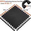 Walsai Exercise Mats Puzzle Foam Mats Gym Flooring Mat Cover 20 SQ.FT Interlocking Foam Mats with EVA Foam Floor Tiles for Home Gym Equipment Workouts - Image 6