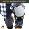 Knee Pads for Work by Recoil Knee Pads | Construction Knee Pads for Tiling, Flooring, Roofing & Carpentry | rodilleras para trabajo | Spring Loaded Heavy Duty Knee Pad System | rodilleras de trabajo | - Image 9