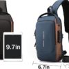 USB Charging Sport Sling Anti-Theft Shoulder Bag, Waterproof Anti Theft Sling Bag, Crossbody Bags Chest Daypack - Image 7