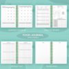 EPEWIZD Food Journal for Women Weight Loss Journal Wellness Meal Planner A5 Size Food Dairy Calories Counter Book Hardcover Workout Planner Tracking Progress Undated-Light Green - Image 5