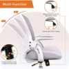 Office Chair, Desk Chair, Ergonomic Home Office Desk Chairs, Mid Back Mesh Computer Chair, Cute Swivel Rolling Task Chair Cushion, Lumbar Support and Flip-up Armrests - Image 6