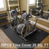 Walsai Exercise Mats Puzzle Foam Mats Gym Flooring Mat Cover 20 SQ.FT Interlocking Foam Mats with EVA Foam Floor Tiles for Home Gym Equipment Workouts - Image 2