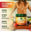Organic Muscle Organic Pre Workout Powder for Men & Women - Vegan & Plant Based Superfood Energy Powder for Endurance, Strength, Stamina, & Focus - Strawberry Mango, 160mg Natural Caffeine, 20 Serv - Image 5