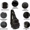 WOLF TACTICAL Compact EDC Sling Bag - Concealed Carry Shoulder Bag for Range, Travel, Hiking, Outdoor Sports - Image 6