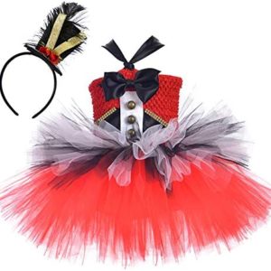 Tutu Dreams Circus Costume for Girls 1-10Y with Circus Headband Chrsitmas Gifts Birthday Party
