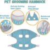 Supet Dog Grooming Hammock Harness for Cats Dogs, Relaxation Pet Grooming Hammock Restraint Dog & Small Animal Leashes Sling for Grooming Dog Grooming Helper for Nail Trimming Clipping Grooming - Image 6
