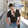 Acrabros Baby Wrap Carrier,Hands Free Baby Carrier Sling,Lightweight,Breathable,Softness,Perfect for Newborn Infants and Babies Shower Gift,Black - Image 6