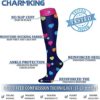 CHARMKING Compression Socks for Women & Men Circulation (8 Pairs)15-20 mmHg is Best Support for Athletic Running,Cycling - Image 4