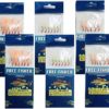 22 Packs Bait Rigs Set,Saltwater Fishing Bait Rigs,Fishing Rigs with Sharp Hooks,Soft Shrimp Lure Surf Fishing Rigs Saltwater Fish Skin Feather Hooks for Freshwater - Image 6
