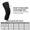 REACHSTOP Basketball Knee Pads Volleyball Kneepad Honeycomb Crashproof Antislip Leg Sleeve Protective Pad Support Guard Padded Compression Wear Hexpad - 2 Packs (Black, L) - Image 2