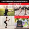 Resistance Band Set | Resistance Bands with Handles Space Rubber Technology - Resistance Exercise Band Set Ultra Durable Home Gym Bands | Up to 150 LBS Tension - Door & Floor Anchor Included - Image 5