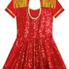 Jugaoge Kids Teen Girls Circus Show Halloween Ringmaster Costume Party Dance Outfits Fancy Dress Up - Image 4