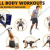 Brazyn Bundle - Resistance Bands Kit (with Handles) and Mobility Stretching Strap (Gray) for Home Workouts, Strength Training, Stretching, Yoga, Physical Therapy, Pilates, Dance and Gymnastics - Image 4
