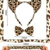 4 Pieces Costume Set Include Ears Headband Bow Tie Tutu Skirt Costume Kit for Kids Dress Cosplay Party Accessories - Image 3
