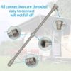 G-Sunny All Metal RV Black Tank Cleaner Wand with Shut-Off Valve, Straight Swivel Stick for RV Toilet, Powerful Rotary Cleaning Capability for Cleaning Deposits (Straight Swivel Black Tank Wand) - Image 5