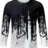 Mens Fashion Tie Dye Muscle Workout T-Shirt Summer Casual Gym Bodybuilding Active Short Sleeve Crewneck Tee Top - Image 3