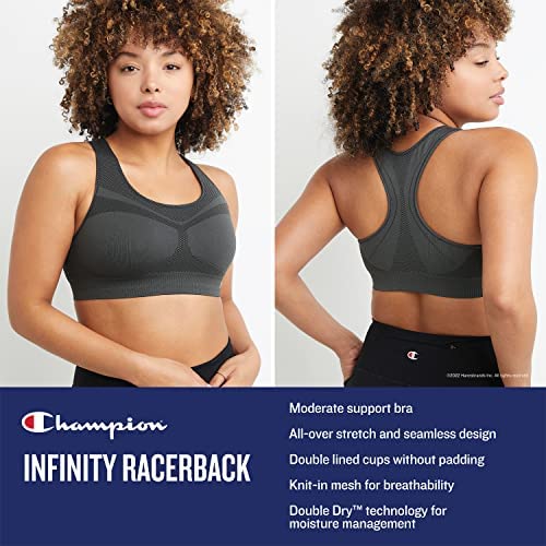 Champion Women's Infinity Racerback Sports Bra for Women, Moisture-Wicking Sports Bra for Women - Image 4