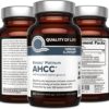 Quality of Life Premium Kinoko Platinum AHCC Herbal Supplement, 750mg of AHCC per Capsule, for Immune Support, Liver Function, Maintains Natural Killer Cell Activity, 1 Pack, 60 Veggie Capsules - Image 4