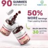 World's First Mushroom Complex Gummies - 10x Mushroom Supplement w Lions Mane (90 Chews 2500mg/serving) Nootropic Brain Supplement, Immune Support, Mood & Stress Relief - Replace Pills & Capsules - Image 3