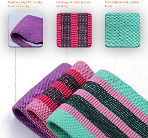 Jatkaa Resistance Bands for Working Out with Anti-Slip Design, 3 Resistance Level Booty Bands for Yoga, Pilates, Rehab, 3 Size Exercise Bands as Gym Home Outdoor Fitness for Leg, Buttock, Hip, Glutes - Image 6