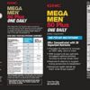 GNC Mega Men 50 Plus One Daily Multivitamin, Twin Pack, 60 Caplets per Bottle, Supports Heart, Brain and Eye Health - Image 4