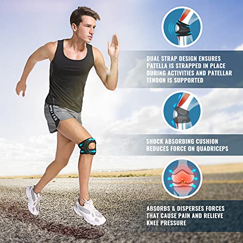 Fit Geno 1-Pack Patella Knee Brace for Knee Pain, Knee Compression Sleeve Knee Brace for Arthritis Pain and Support, Essential Workout Knee Guard Knee Pads for Women and Men - Image 4