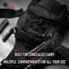 WOLF TACTICAL Compact EDC Sling Bag - Concealed Carry Shoulder Bag for Range, Travel, Hiking, Outdoor Sports - Image 4