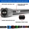 Weighted Workout Bar - 12lb + Resistance Loop Bands - Image 4