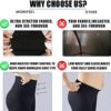 4 Pack Leggings for Women Butt Lift High Waisted Tummy Control No See-Thru Yoga Pants Workout Capri Pocket Legging - Image 4