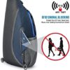 G4Free RFID Blue Sling Bag Crossbody Sling Backpack Small Chest Shoulder Backpack Men Women Hiking Outdoor(Dark Blue/Blue) - Image 2