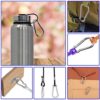 MYUYONG 6 PCS 304 Stainless Steel Carabiner Spring Snap Hook for Keys Swing Set Camping Fishing Hiking Traveling - Image 5
