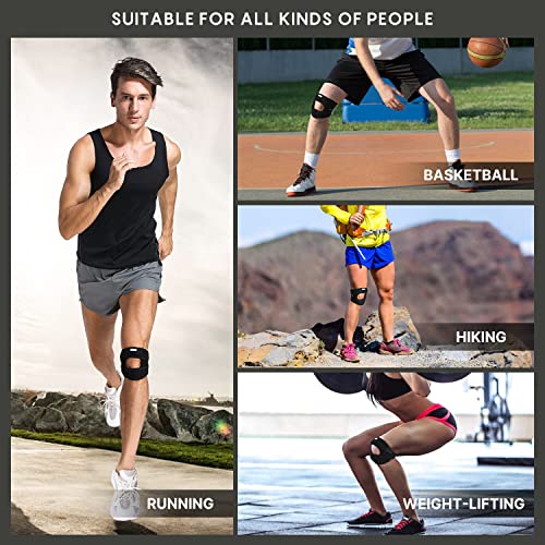 Fit Geno 1-Pack Patella Knee Brace for Knee Pain, Knee Compression Sleeve Knee Brace for Arthritis Pain and Support, Essential Workout Knee Guard Knee Pads for Women and Men - Image 6