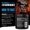 JNX Sports The Curse! Pre Workout Supplement - Intense Energy & Focus, Instant Strength Gains, Enhanced Blood Flow - Nitric Oxide Booster with Creatine & Caffeine - Men & Women | Blue Raspberry | 50 Srv - Image 5