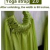 Yoga Stretching Strap, Adjustable Height Leg Stretcher Waist Back Stretch Band Aerial Yoga, Anti-gravity Inversion Exercises Door Flexibility Tensile Trainer for Rehab Pilates Dance Splits (Purple) - Image 6