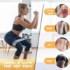 Exercise Workout Bands Resistance Bands with 3 Resistance Levels 3 Colors, Non-Slip Women Fitness Band for Squat Glute Hip Training - Image 2