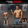 Resistance Band Set | Resistance Bands with Handles Space Rubber Technology - Resistance Exercise Band Set Ultra Durable Home Gym Bands | Up to 150 LBS Tension - Door & Floor Anchor Included - Image 3